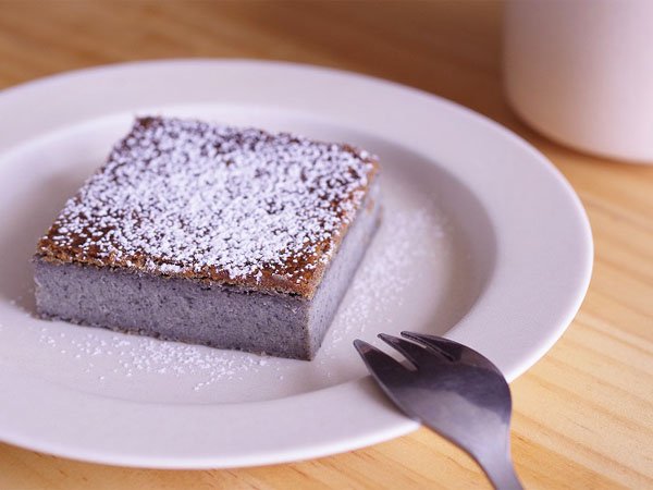 黒ごまベイクドチーズケーキの写真